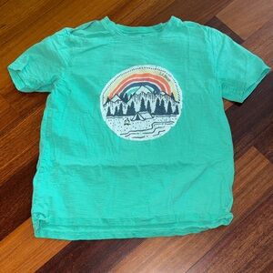L.L. Bean Kids Teal Adventure Graphic Tee